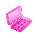 5X 18650 CR123A 16340 Hard Plastic Transparent Battery Case Stor Holder Box D3C6