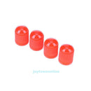 100pcs Plastic Car Truck Bike Tire Tyre Wheel Valve Stems Caps Dust Cover Red