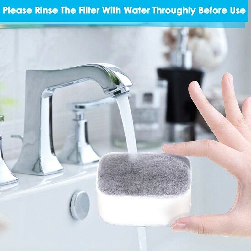 2.1L Ceramic Cat Water Fountain Replacement Filter, 4Pcs Premium Cotton ActiI6P2