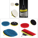 Set of 6 Scrub Brush Pads and 4 Inches Drill Power Brush Tile Scrubber Scouring