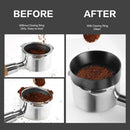 Coffee Powder Tool Anti-drop Dosing Ring for Brewing Bowl (Black 51mm) A