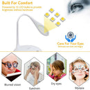 Led Desk Lamp With Wireless Charger, Eye-Caring Table Lamps, 3 Brightness L