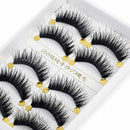 Long 5 Pairs Makeup Beauty False Eyelashes Thick Cross Eye Lashes Extension TO