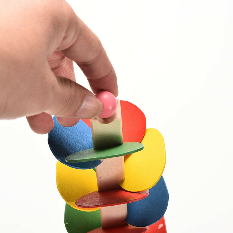 Wooden Tree Ball Run TrackPlay Game Supplies Kids Intelligence Educational ToyBX