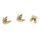 50pcs Adjustable Tassel End Cap Cover Connector Beads Lily Flower Design Jewelry