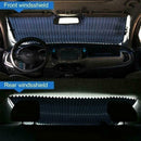 Aluminum Foil Automatic Retractable window car front Sunshade visor J8J8