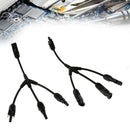 1 Pair MC4 3 Way Y Splitter Cable Plug Inline Solar PV IP67 New Connecto