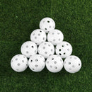 24Pcs Air Flow Hollow Practice Ball Pack Plastic For Golf Tennis Hit Training