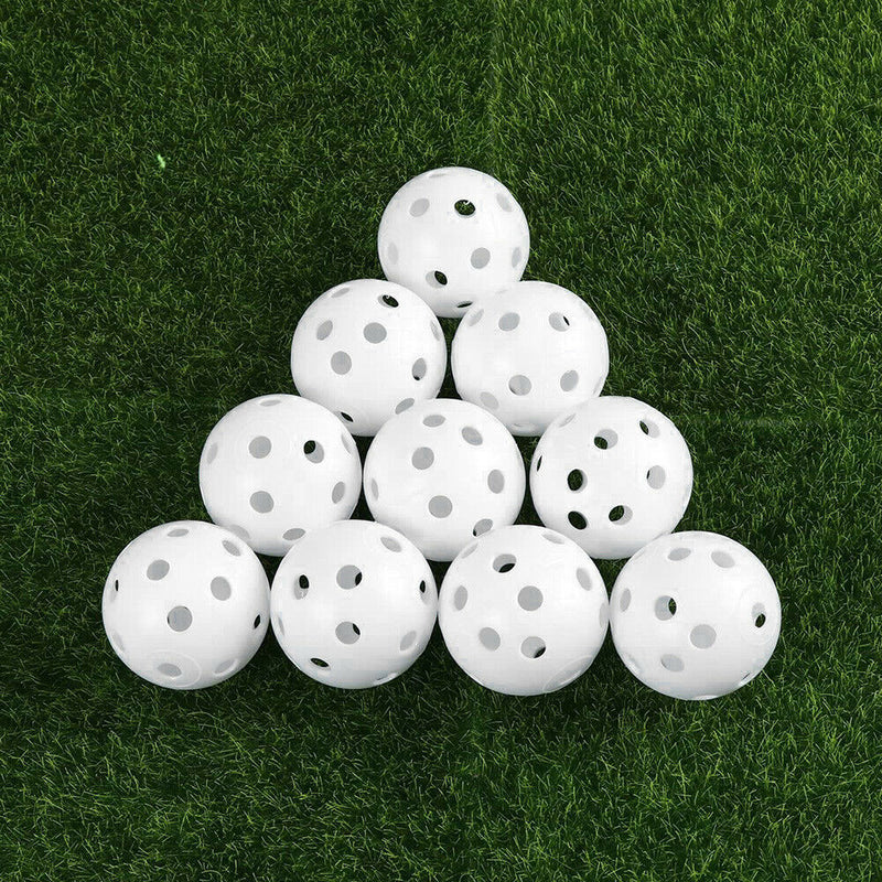 24Pcs Air Flow Hollow Practice Ball Pack Plastic For Golf Tennis Hit Training