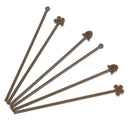 6pcs/set Long Handle Stir Stick Coffee Soup Drink Dessert Juice Silicone St a Gw