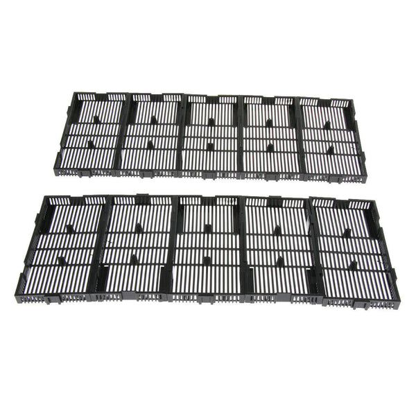 10 Pcs Aquarium Fish Tank Bottom Under Gravel Filter Board Plate Plastic Fish &