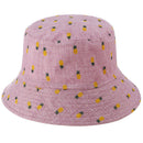 Hat Ms. Pineapple Cloth Cap Foldable Double-Sided Fisherman Hat Korean Cute K9R7