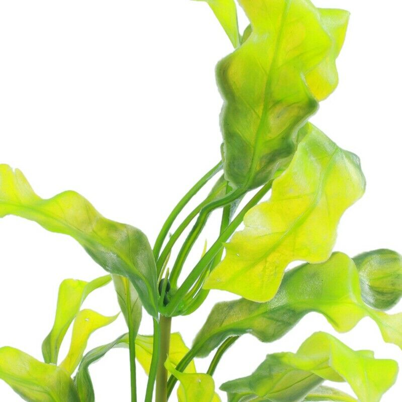 Aquarium Fish Pet 15.7" Height Plastic Manmade Underwater Green Plants Z8U6