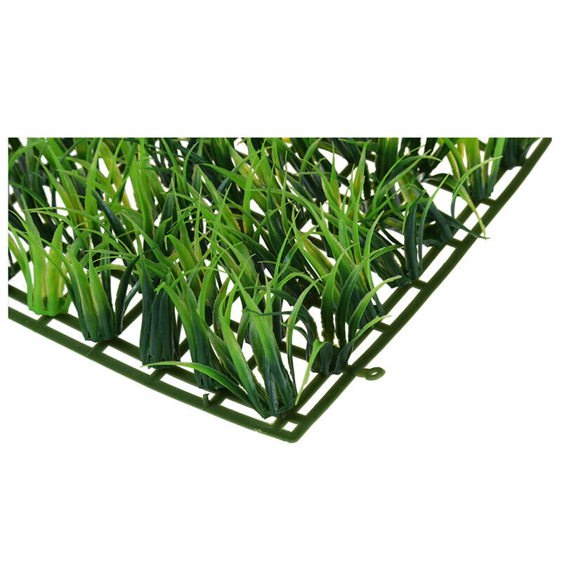 Green Spring Lawn Plastic Grass Rug Mat for Aquarium Fish Tank Decor M3V7
