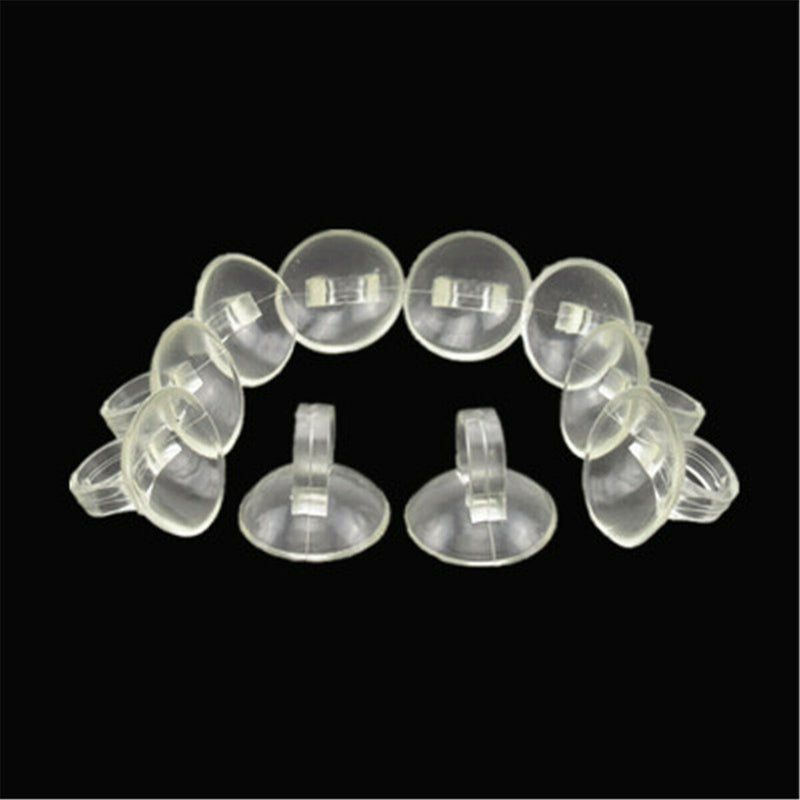 10Pcs 10mm Diameter Aquarium Fish Tank Suction Cup Tube Holder Sucker Pipe Clips