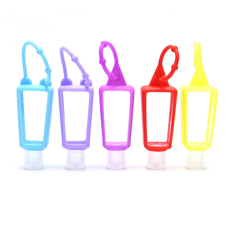 30ML Portable Plastic Refillable Empty Bottle Liquid Bottle with Silicone Hol Bj