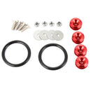 Quick Release Fasteners For Car Bumpers Trunk Fender Hatch Lids Kit (Red) M
