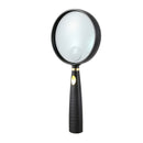Clear 90mm Dia Lens Jewelry Loupe 5X 10X Magnifier Glass Black - Fixed E7S6