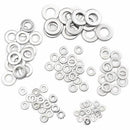 450Pcs Gaskets Washers Pure Aluminum Gasket Aluminum Flat Metal Washer Gask