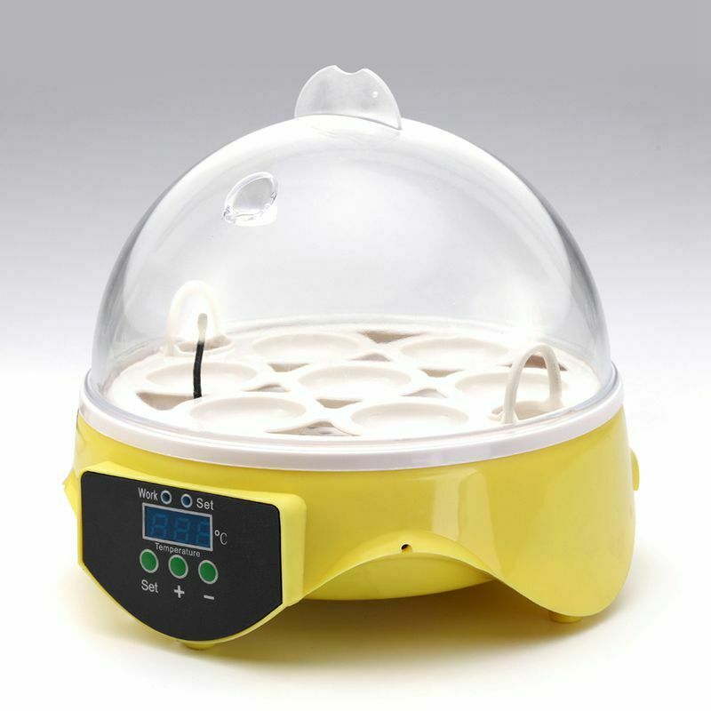 Mini 7 Egg Incubator Poultry Incubator Brooder Digital Temperature Hatchery