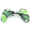 Anti Slip Camo Silicone Case + 2 Thumb Grips for PS5 Controller (Green)