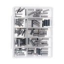 100x Mixed Fishing Brass Clamping Sleeves Corrosion-resistant