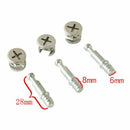 10pcs Furniture Screws Fiting Cap Nuts Connecting Bolts Cabinet Connector M G3M1