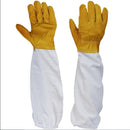 50cm Protective Beekeeping Bee Keeping Vented Long Sleeves Gloves Goat skin â„–[