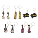 2 Pcs Guitar Keychain Key Chain Piano Key Chain Purse Bag Pendant Pipa A