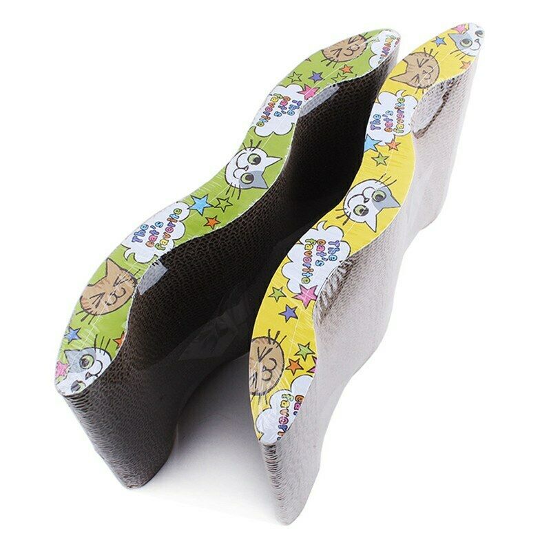 43x21cm Cat Scratcher Corrugated Scratching Board Pad Kitten Claws Care Int