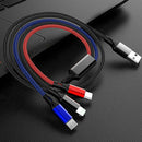 3 In 1 USB Fast Charging Cable Line Multifunction Cell Phone Charger Cord Pretty