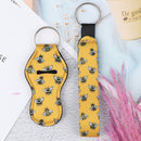 5 Chapstick Holder Keychains with 5 Wristlet Lanyard  Lipstick Holder Party  Ew