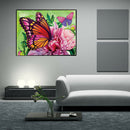 Butterfly Flower 5D Diamond DIY Painting  Kit Home Decor Craft