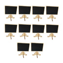 10 x Wooden Menu Chalkboard Black Board for Restaurant Coffee Bar 3.5x3.85''