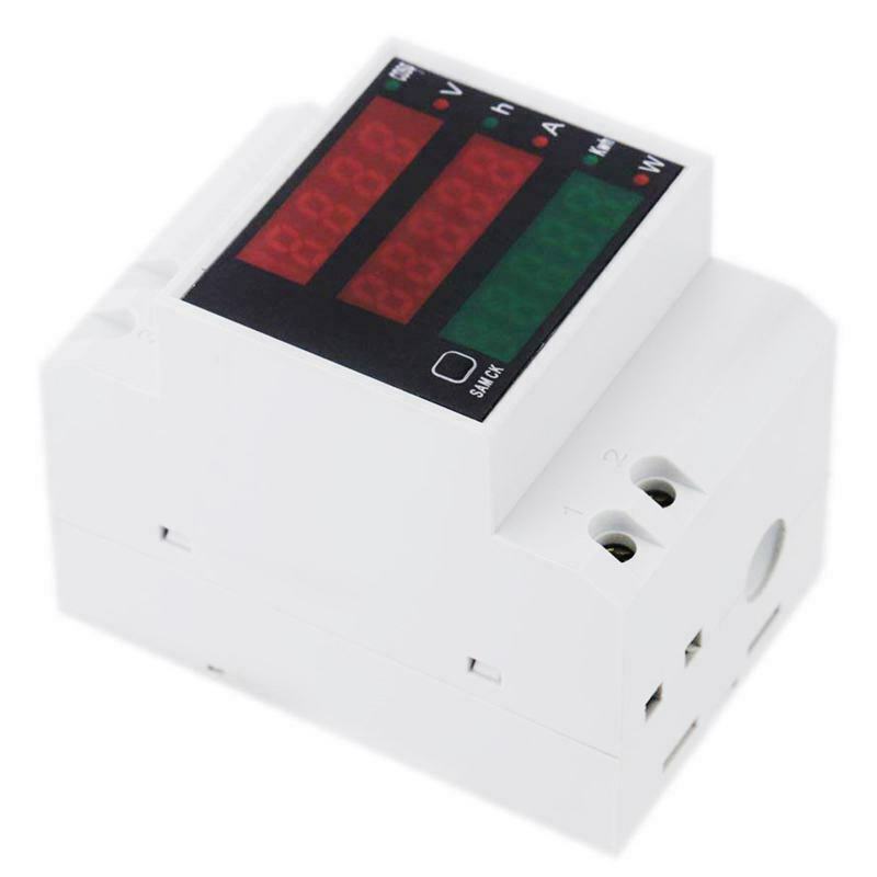AC 200-450V power meter DIN rail type digital display ammeter voltmeter K3T2