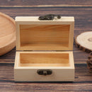 1PC Wooden Box Storage Plain Wood Jewellery Box Case With Lid SEAU