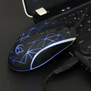 Gaming Mouse, Ergonomic Wired Gaming Mice 1200/ 1600/ 2400/ 3200 DPI, LED