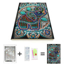 DIY Elephant Special Shaped Diamond Painting 50 Pages A5 Notebook Notepad