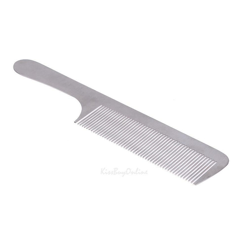 Stainless Steel Anti-static Hair Styling Comb Salon Barbers Hairdressing Brush