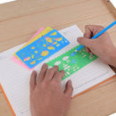 4pcs Korean Candy Color DIY Drawing Template Ruler Graphic Sketch Board