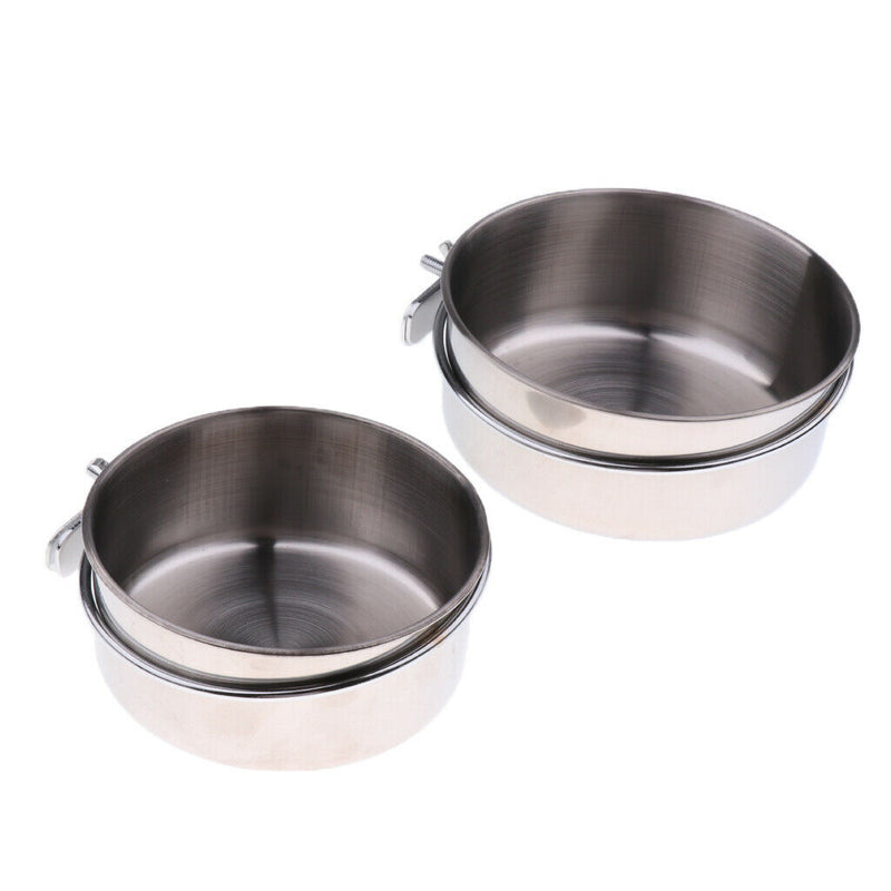 2x Classic Pet Products Classic Stainless Steel Hook-On Coop Cup M