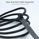 Floveme 5pcs 14cm Cable Organizer Belts Earphone USB Management Wire Winder A