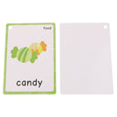 35Pcs Kids Durable Sight/Picture Word Flash Cards About Food for Ages