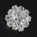10pcs DIY Handmade Accessories Foot Style Flat Rhinestone Button