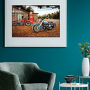 5D DIY Full Drill Diamond Painting Motorcycle Cross Stitch Embroidery Kit