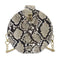 Retro Serpentine Round Women Handbags Small PU Leather Shoulder Bag (Khaki) A#S