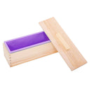 2PCS Silicone Soap Molds Kit Wood Box for Handmade Soap Cake Making 42oz