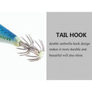 5pcs 11cm Fishing Lure Squid Lures Wood Shrimp Bait Wobbler Luminous Squid  A1D4