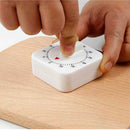 Kitchen Timer Small Square Cooking Mechanical Alarm 60 Minutes Reminder Tool #