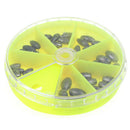 0.5/0.6/0.8/1/1.2/1.5/2g Fishing Lead Sinker Kit Lead Drop Hollow Sink3C